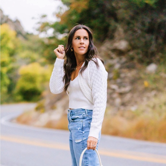 Intermix Cashmere Blend Shrug Set - Picture 2 of 5